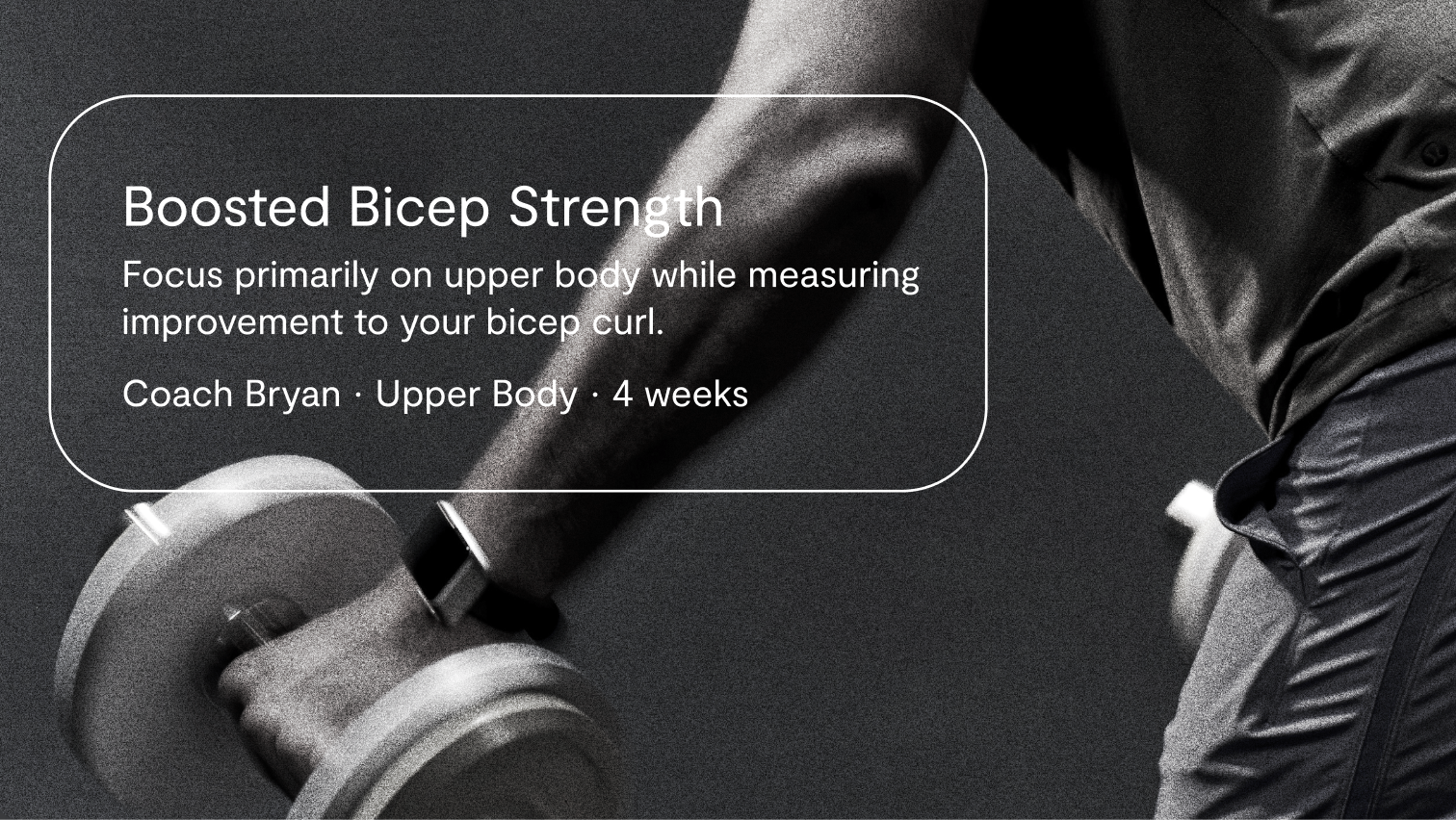 Training Plan Boosted Bicep Strength