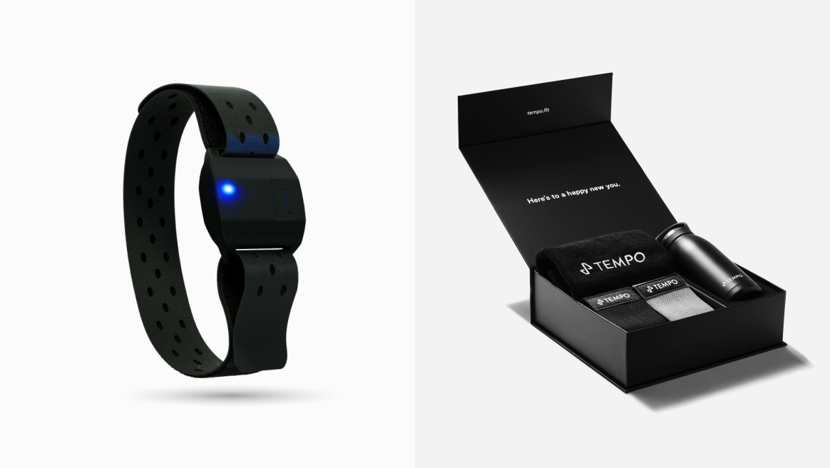 Tempo Heart Rate Monitor & Tempo Gift Box: Waterbottle/Towel