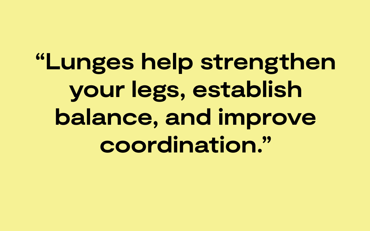 Pull Quote - how to lunge